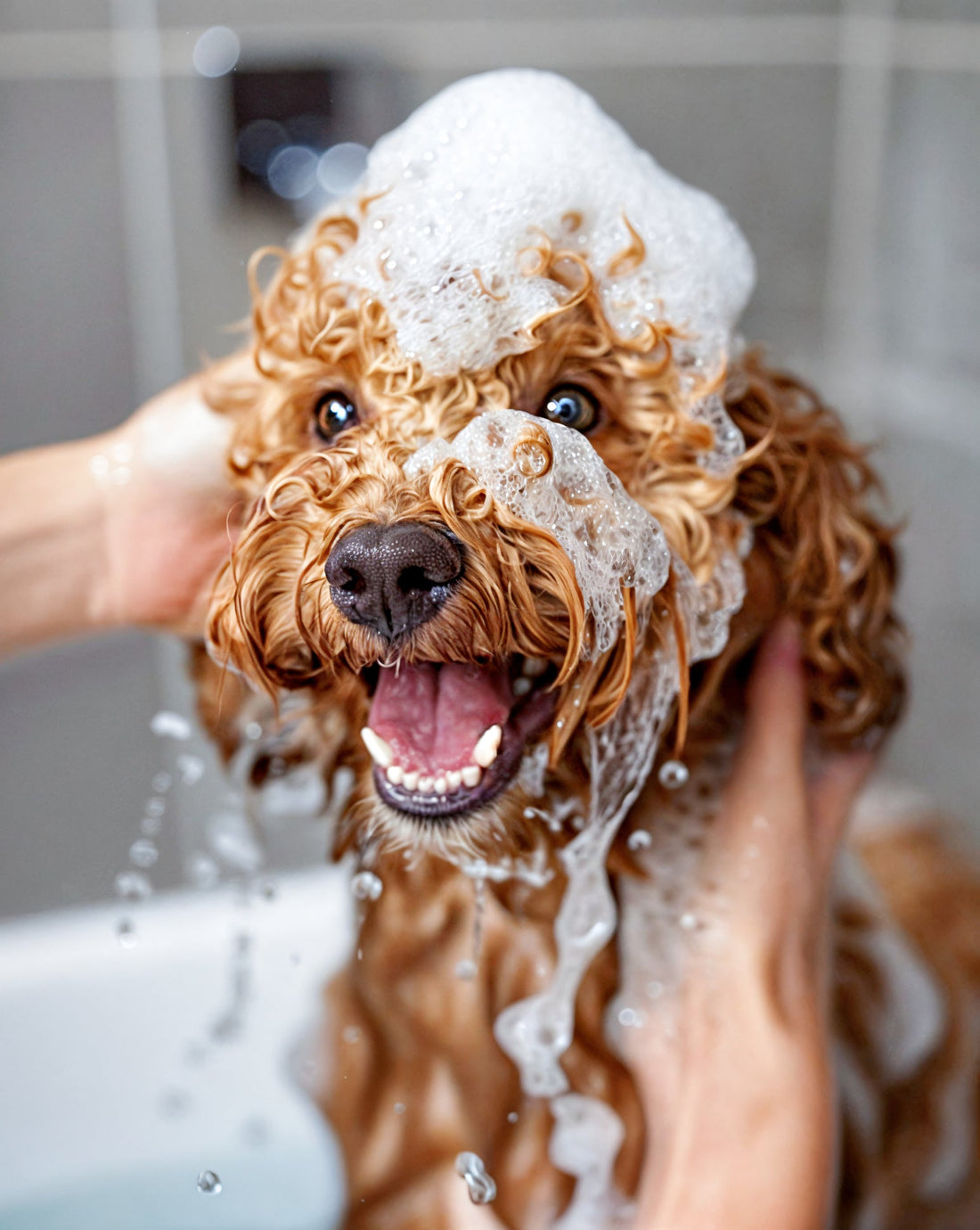 Natural dog grooming products, how often to bath your dog guide by Herbal Paws